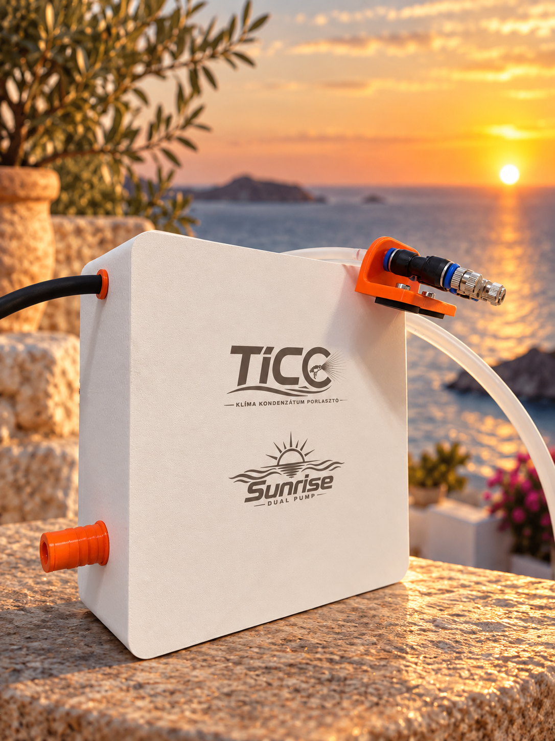 TICO Sunrise Dual Pump két szivattyús nagy kapacitású kondenzvíz porlasztó