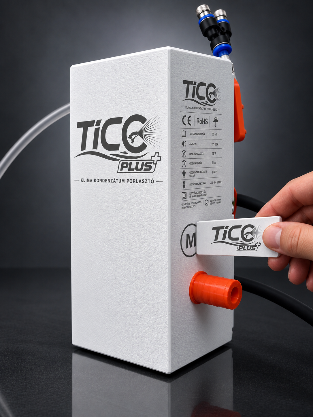TICO Plus kondenzvíz-porlasztó mágneses stickes víztelenítéssel